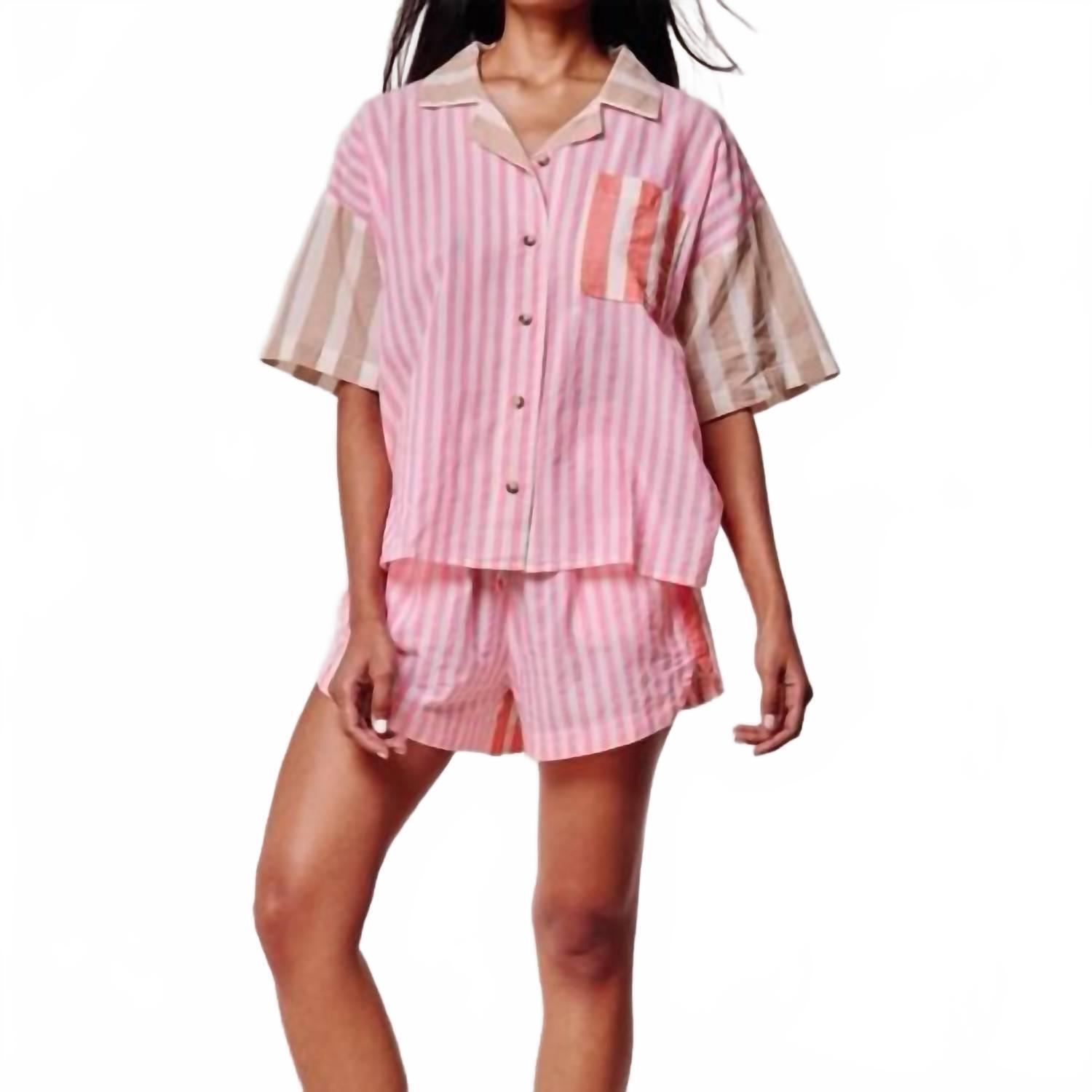 New Echo Cassis Shorts In Beach Pink